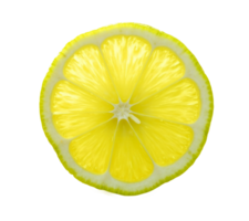 lemon and lime slice isolated on background png