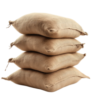 Stacked Burlap Sacks on Transparent Background png