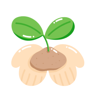 cartone animato Immagine di un' piantina nel avvicinamento Visualizza. concetto di cura per e sviluppando il ambiente. promettere per proteggere e ridurre globale riscaldamento. mondo terra giorno simbolo. png