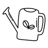 Watering Can Outline, Hand Drawn Outline, Simple Lines, Improved Development Concept, Kids Coloring Book png