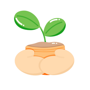 cartone animato Immagine di un' piantina nel avvicinamento Visualizza. concetto di cura per il mondo, amorevole il ambiente, impegno per proteggere e ridurre globale riscaldamento, simbolo di mondo ambiente giorno. png