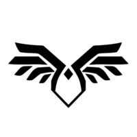 A symmetrical black and white , reminiscent of stylized wings, feathers, and geometric shapes, evoking a sense of modern minimalism. vector