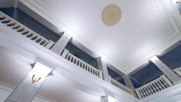 Interior view of University Lobby. Interior view of the modern campus of university video