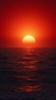 Stunning Sunset Ocean View Perfect for Mobile Phone Wallpaper Background photo
