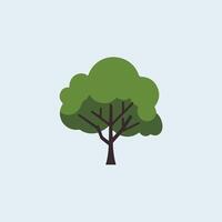A tree icon on a light background vector