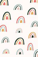 Card Background with abstract shapes object, hand drawn in pastel colors. vector