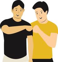 Man Friendship Character vector