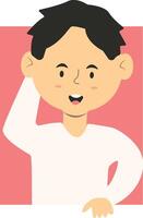 Peeping Boy Character vector
