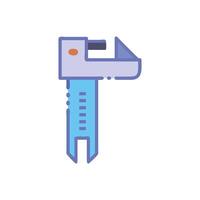 Modern Digital Caliper Icon Artwork vector
