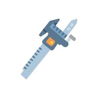 Precision Digital Caliper Icon Design vector