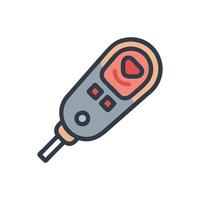 Advanced Digital Meat Thermometer Icon vector