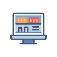Versatile Digital Shelf Display Icon vector