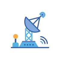 Innovative Ground Station Icon Design vector