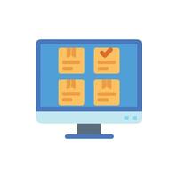 Essential Inventory Monitor Icon Design vector