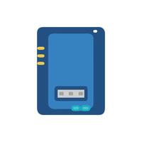 External SSD Icon for Quick Data Access vector