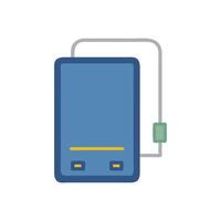 Portable SSD Icon for Fast Data Storage vector