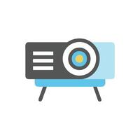 Stylish Projector Presentation Design Icon vector