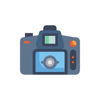 Classic DSLR Camera Icon for Art Projects vector