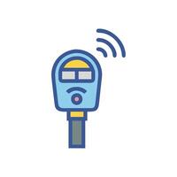 Smart Parking Meter Icon for Urban Convenience vector