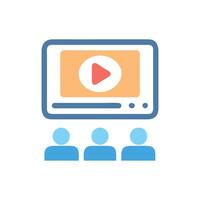 Lecture Icon for Engaging Classrooms vector