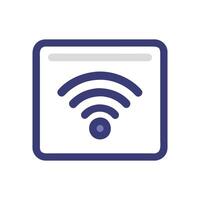 Interactive WiFi Learning Icon vector