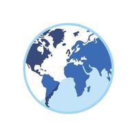 Dynamic World Map Learning Icon vector
