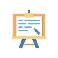 Dynamic Writing Board Icon Design vector