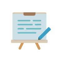 Interactive Writing Board Learning Icon vector