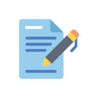 Stylish Writing Icon for Digital Notebooks vector