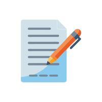 Modern Writing Icon for Note Taking vector
