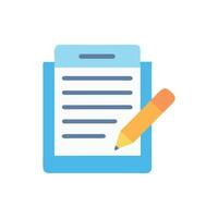 Digital Writing Icon for Note Management vector