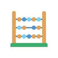 Classic Abacus Icon for Arithmetic Practices vector