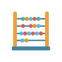 Traditional Abacus Icon for Math Skills vector