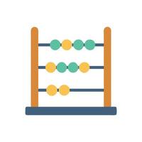 Stylish Abacus Icon for Learning Tools vector