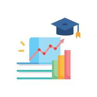 Academic Progress Icon for Student Achievements vector