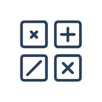 Modern Algebra Symbols Icon for Academic Use vector