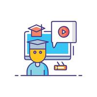 Animation Learning Icon for Educational Tools vector