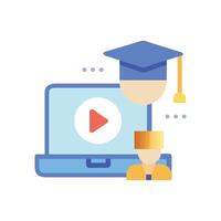 Creative Animation Learning Icon for Training vector