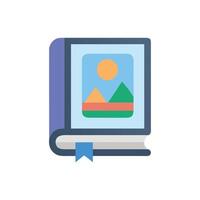 Modern Art Book Icon for Educational Use vector