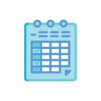 Attendance Sheet Icon for Classroom Management vector