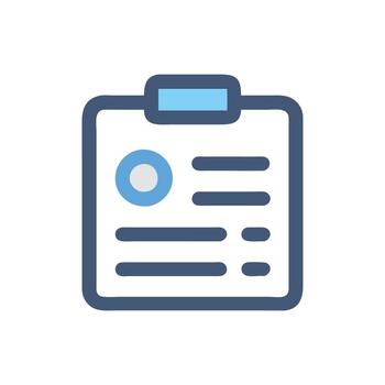 Interactive Attendance Sheet Icon for Schools vector