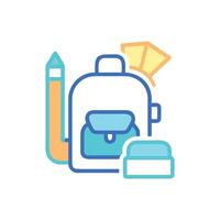 Dynamic Back to School Icon for Academic Year vector