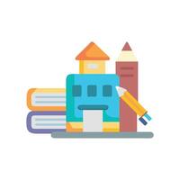 Stylish Back to School Icon for New Beginnings vector