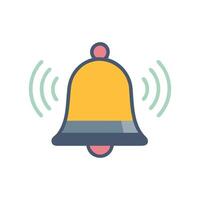 Modern Bell Icon for Notification Systems vector
