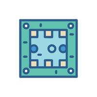 Interactive Board Game Icon for Educational Fun vector