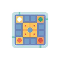 Modern Board Game Icon for Group Activities vector