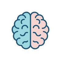 Brain Icon for Cognitive Science vector