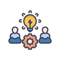 Creative Brainstorm Icon for Learning vector