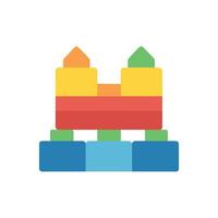 Modern Illustration of Building Blocks vector