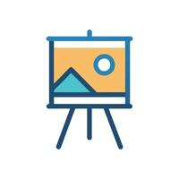 Canvas Icon for Creative Projects vector